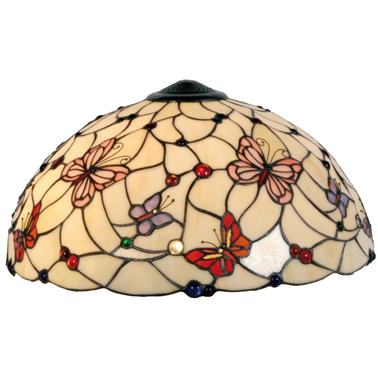 Stínidlo Tiffany Butterfly Garden - Ø 48 cm Clayre & Eef - LaHome - vintage dekorace