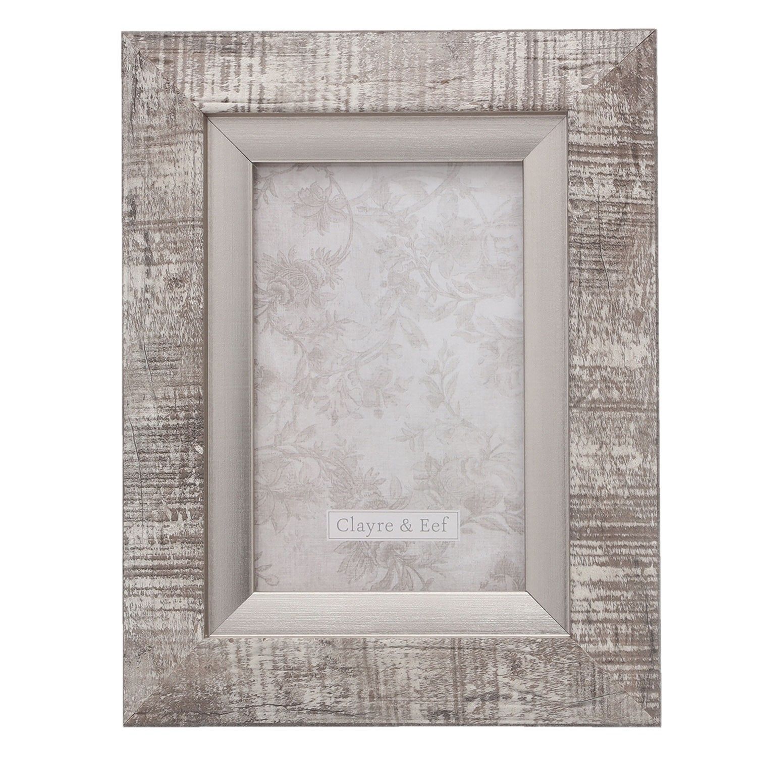 Fotorámeček se stříbrnou patinou - 17*2*22 / 10*15 cm Clayre & Eef - LaHome - vintage dekorace