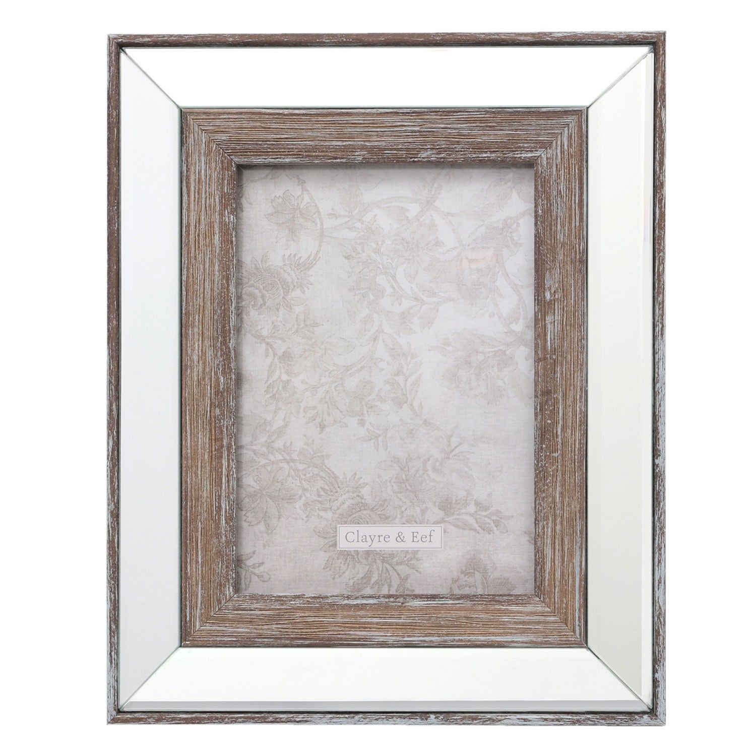Skleněno-dřevěný fotorámeček Noel - 22*2*27 / 13*18 cm Clayre & Eef - LaHome - vintage dekorace