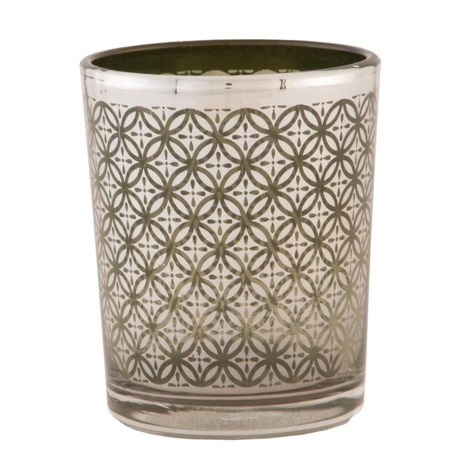 Skleněný svícen na čajovou svíčku - Ø 5*6 cm Clayre & Eef - LaHome - vintage dekorace
