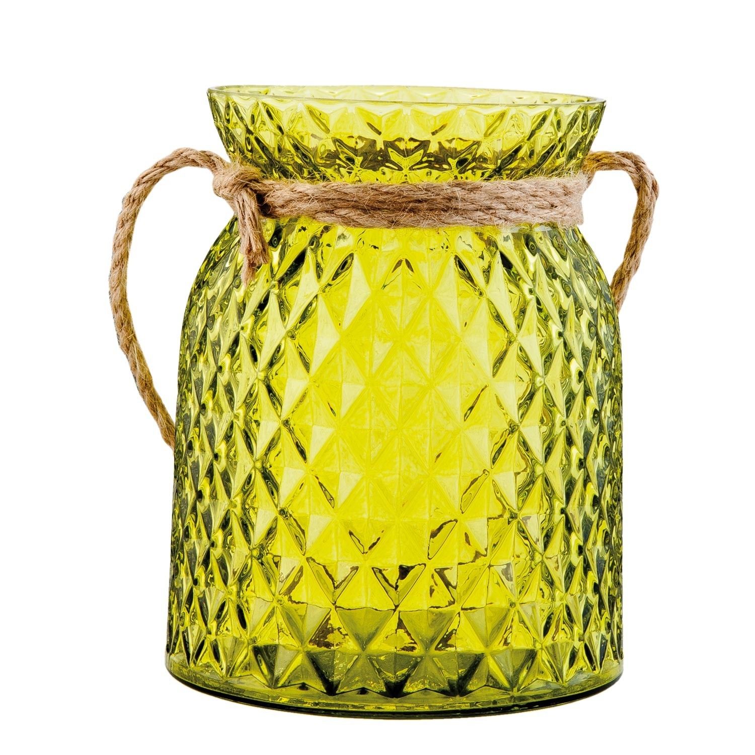 Zelený svícen na čajovou svíčku - Ø 12*15 cm Clayre & Eef - LaHome - vintage dekorace