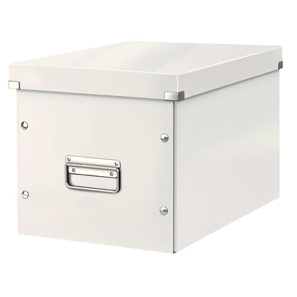 Bílý kartonový úložný box s víkem 32x36x31 cm Click&Store – Leitz - Bonami.cz