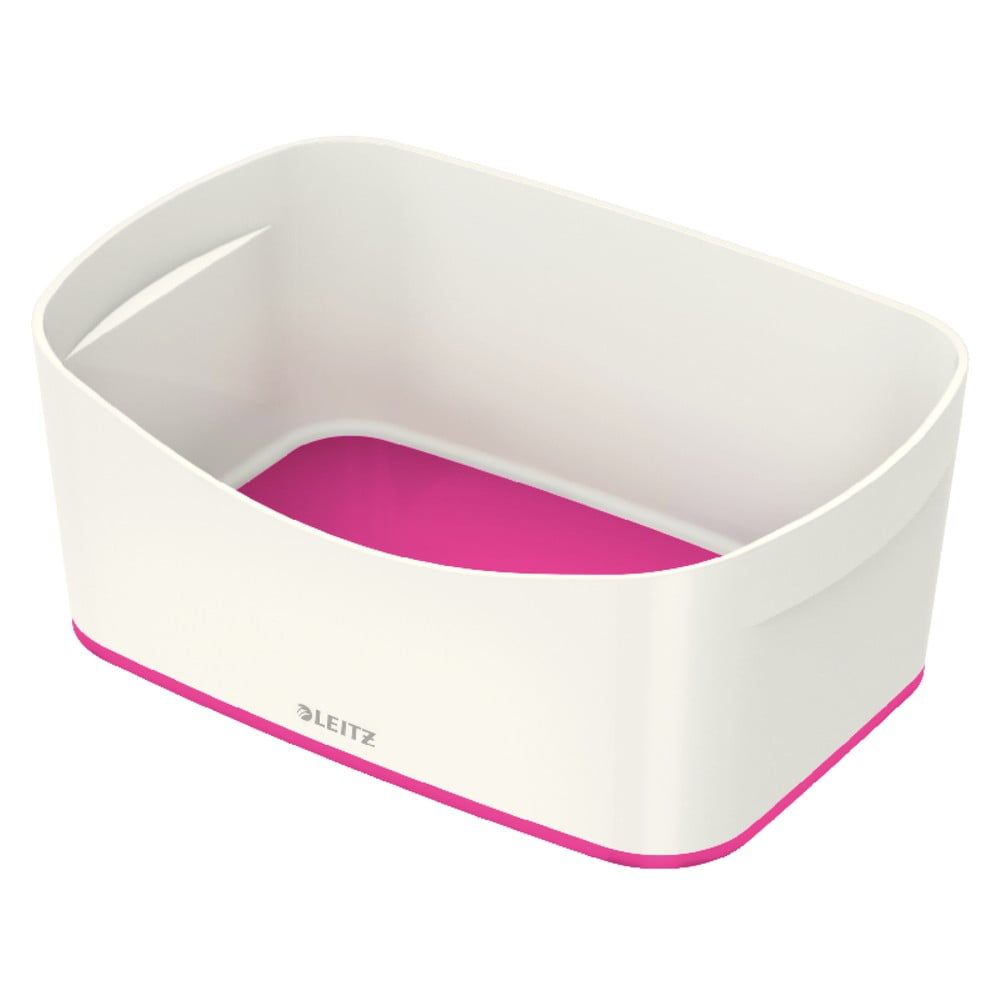 Bílo-růžový plastový úložný box MyBox - Leitz - Bonami.cz