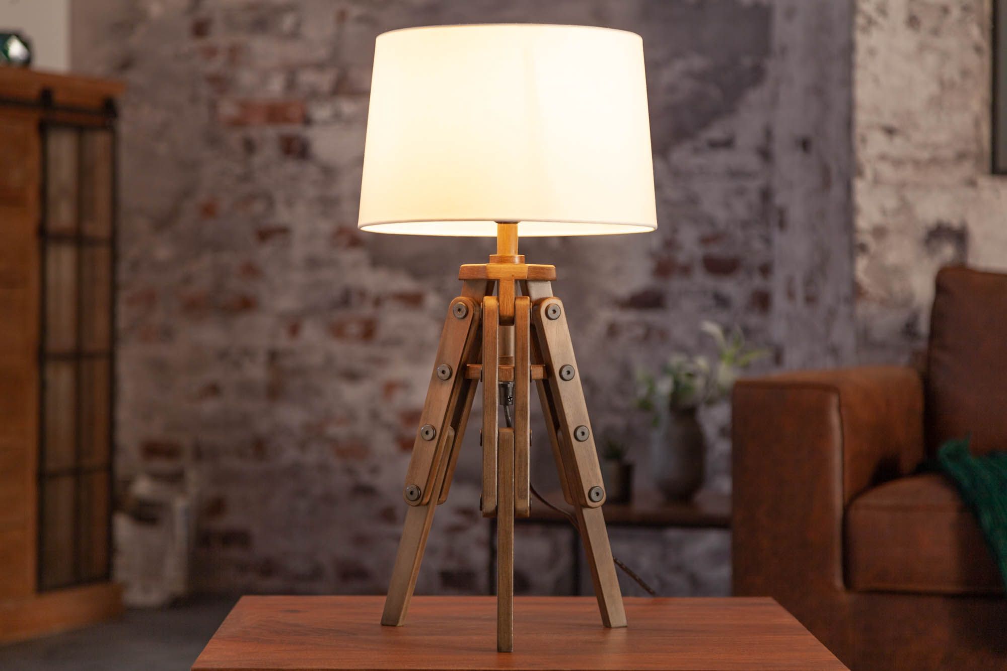 LuxD 25055 Designová stolní lampa Dawson 59 cm bílá - Estilofina-nabytek.cz