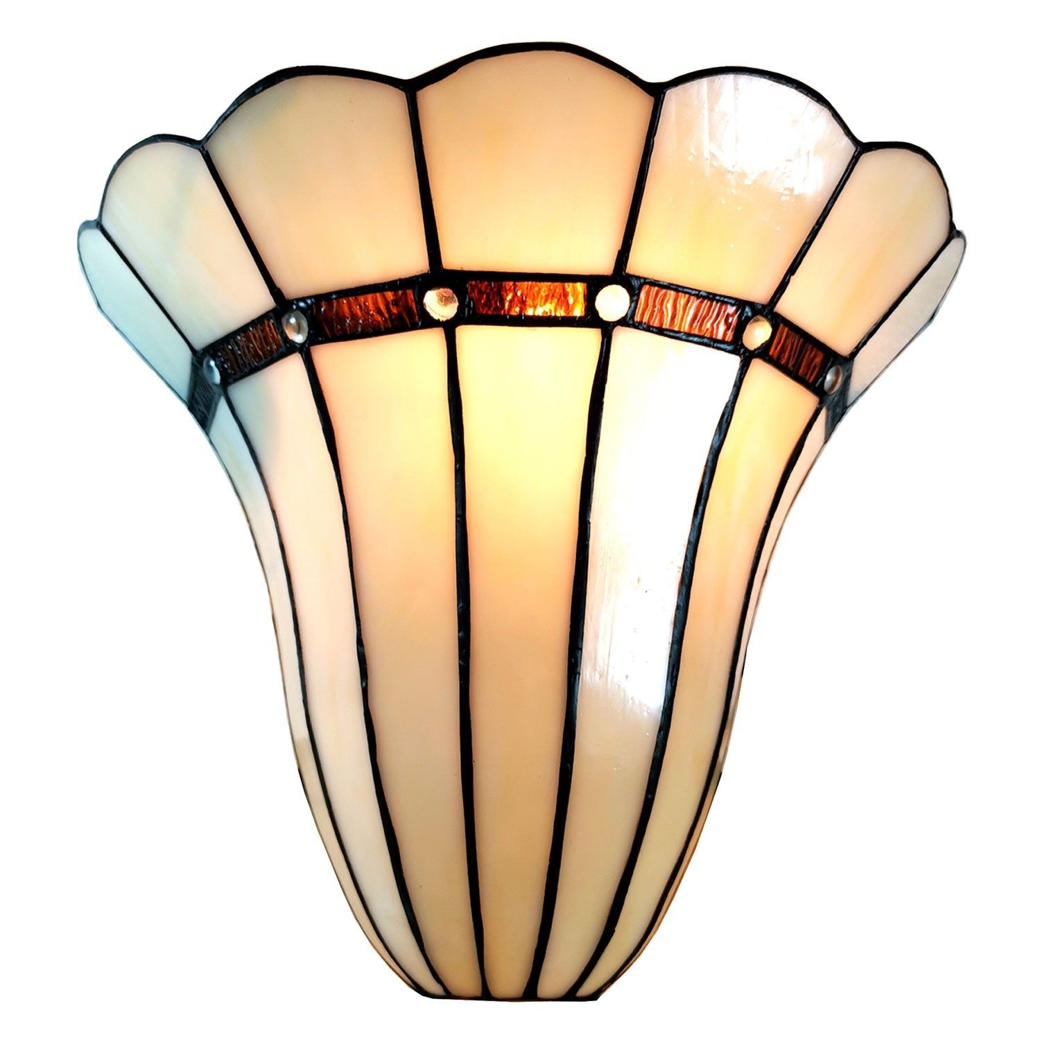 Nástěnná lampa Tiffany Genna - 28*18*33 cm Clayre & Eef - LaHome - vintage dekorace