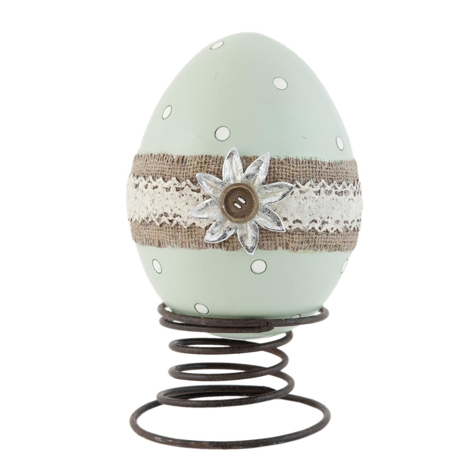 Dekorace  vajíčko na pružině  - 16*12*21 cm Clayre & Eef - LaHome - vintage dekorace