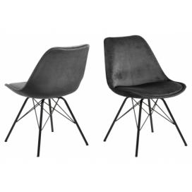 Dkton Designová židle Nasia tmavě šedá