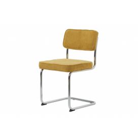 Furniria Designová konzolová židle Denise žlutá