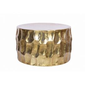 LuxD Designový konferenční stolek Alijah 70 cm zlatá barva