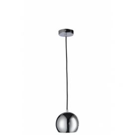 Stříbrné závěsné kovové světlo Ball silver - Ø 15*120 cm J-Line by Jolipa