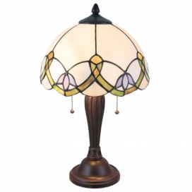 Stolní lampa Tiffany Adabelle - Ø 30*50 cm / E27/max 2*40W Clayre & Eef