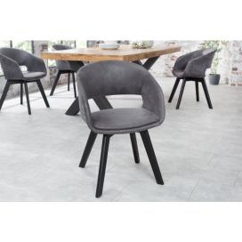 LuxD Designová židle Colby antik šedá