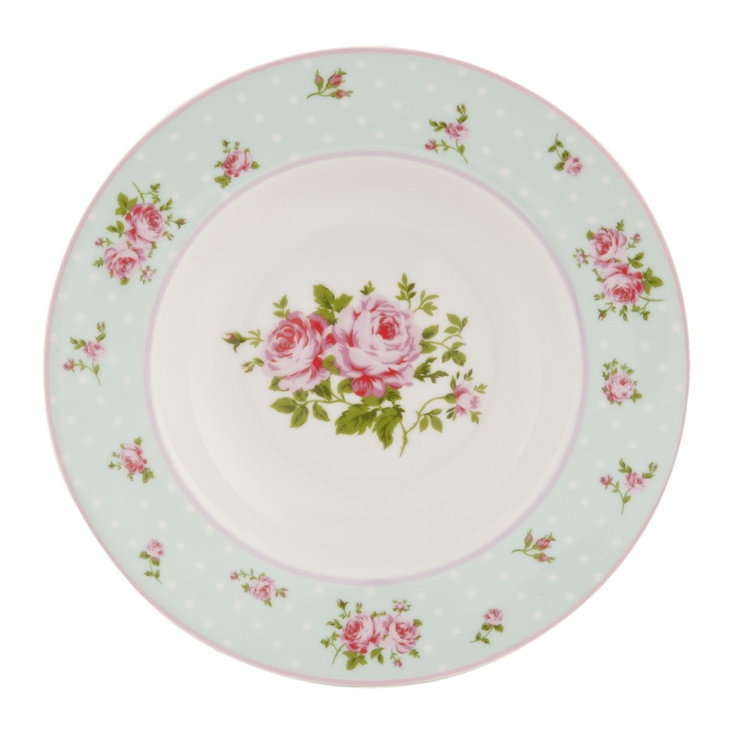 Polévkový talíř English High Tea - Ø 22 cm Clayre & Eef - LaHome - vintage dekorace