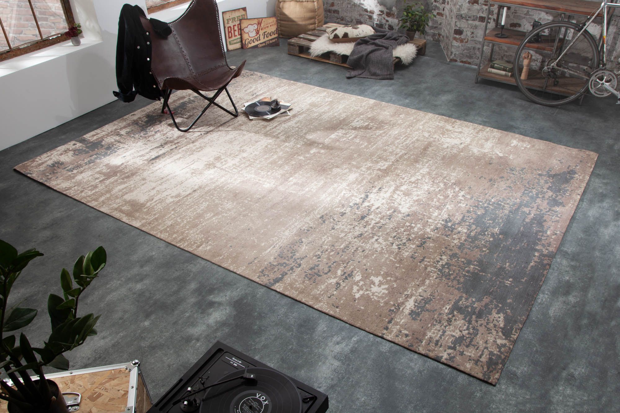 LuxD Designový koberec Rowan 350 x 240 cm šedo-béžový - Estilofina-nabytek.cz