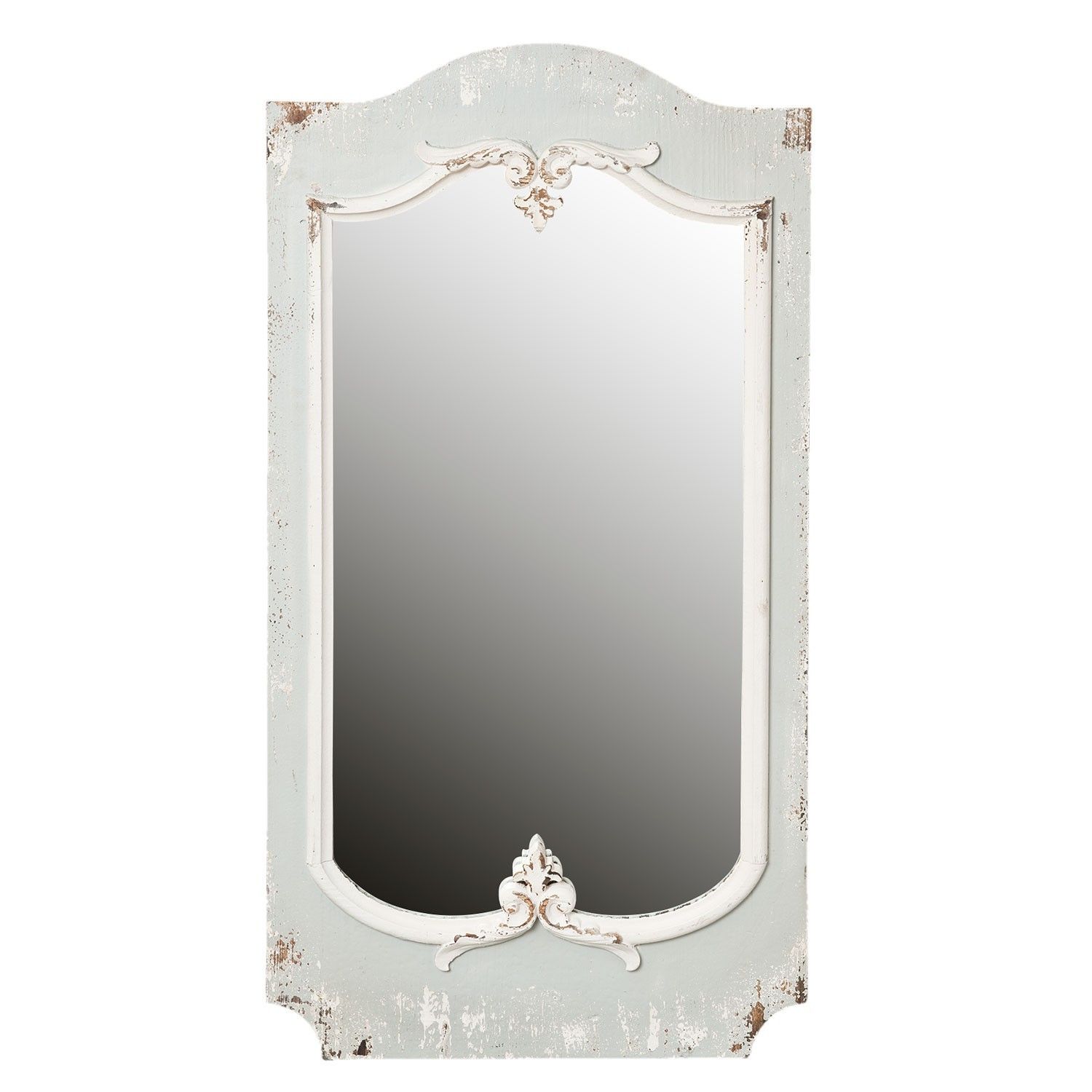 Dřevěné zrcadlo s patinou - 56*5*110 cm Clayre & Eef - LaHome - vintage dekorace