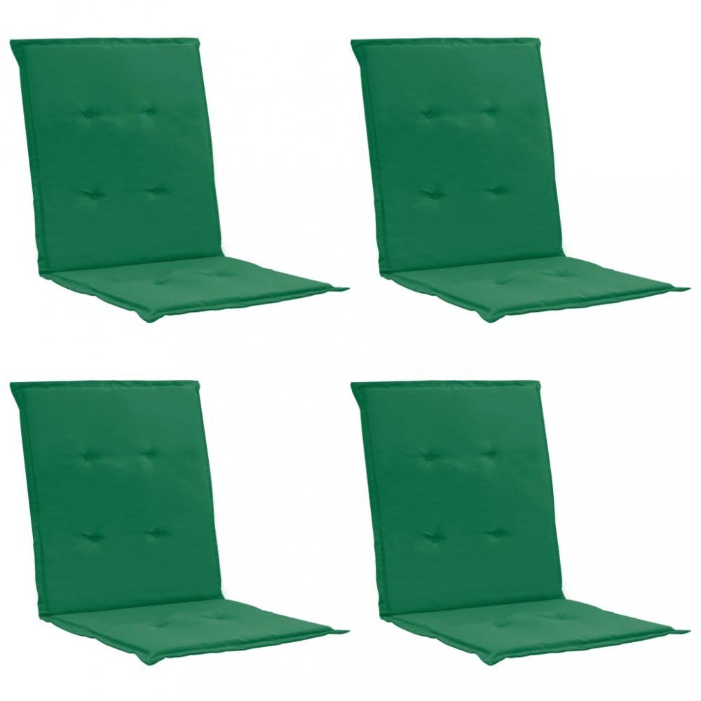 Voděodolné podušky na zahradní židle 4 ks Dekorhome Zelená - DEKORHOME.CZ