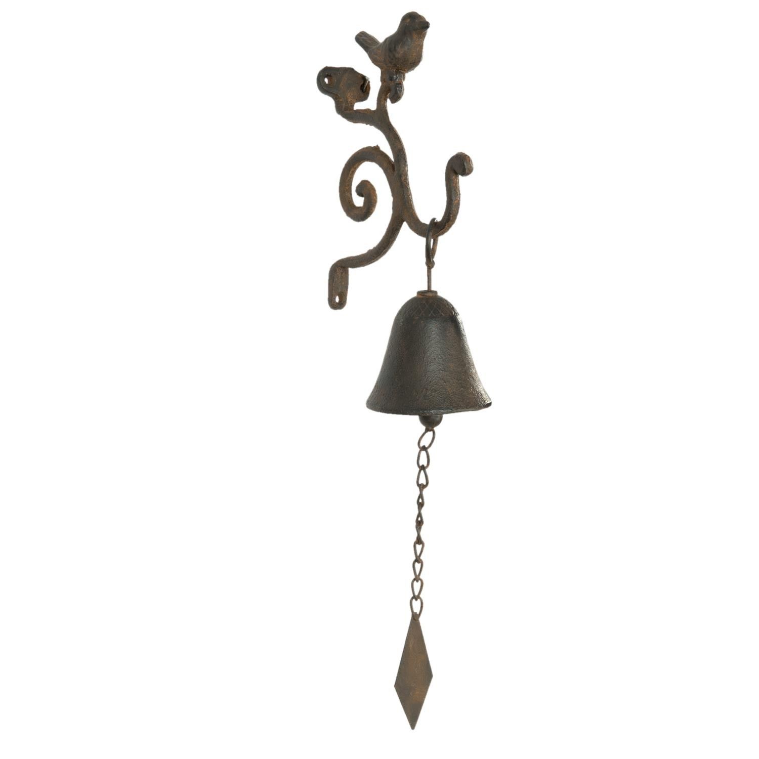 Litinový zvonek ptáček - 13*7*41 cm Clayre & Eef - LaHome - vintage dekorace