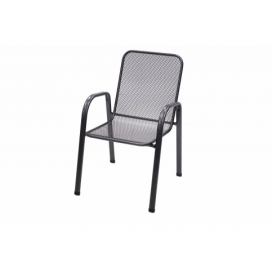 DEOKORK Kovová židle (křeslo) Sága nízká