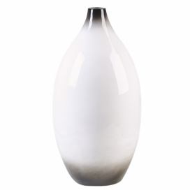 Pálená hlína Dekorativní váza 46 Bílá Černá BAEZA