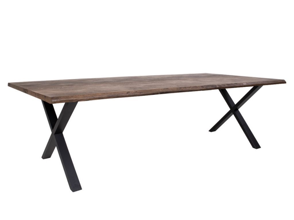 Nordic Living Tmavě hnědý dubový jídelní stůl Tolon 300 x 100 cm - Designovynabytek.cz