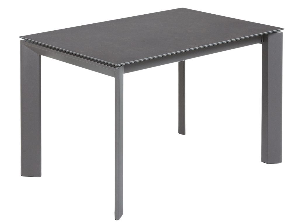 Antracitově černý keramický rozkládací jídelní stůl Kave Home Axis I. 160/220 x 90 cm - Designovynabytek.cz
