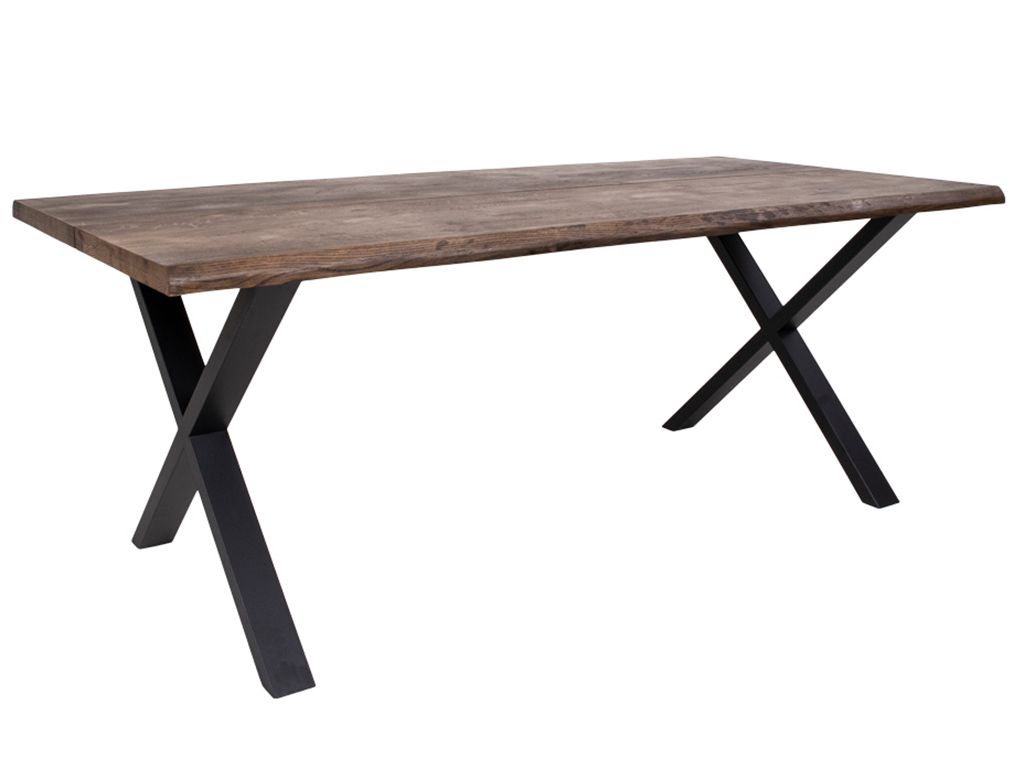 Nordic Living Tmavě hnědý dubový jídelní stůl Tolon 200x95 cm - Designovynabytek.cz
