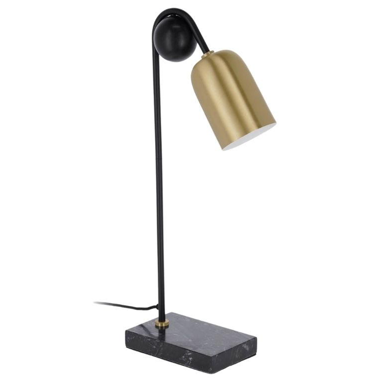 Zlatá kovová stolní lampa Kave Home Natsumi - Designovynabytek.cz