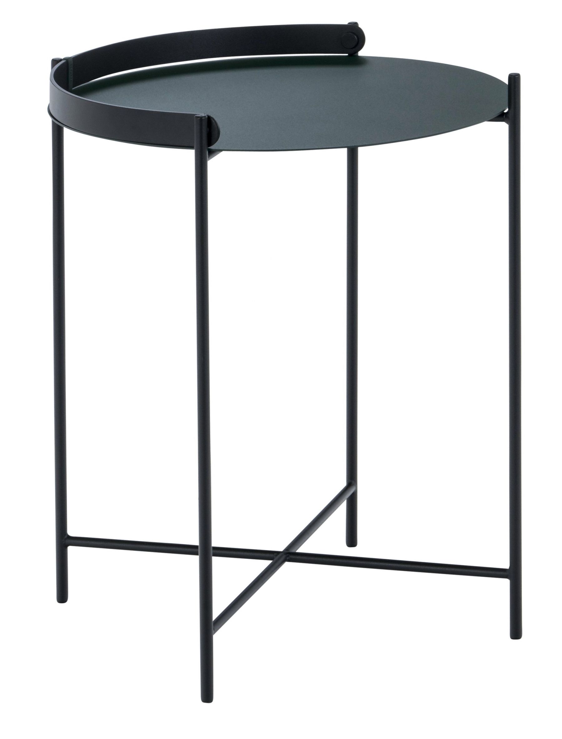 Černý kovový odkládací stolek HOUE Edge 46 cm - Designovynabytek.cz