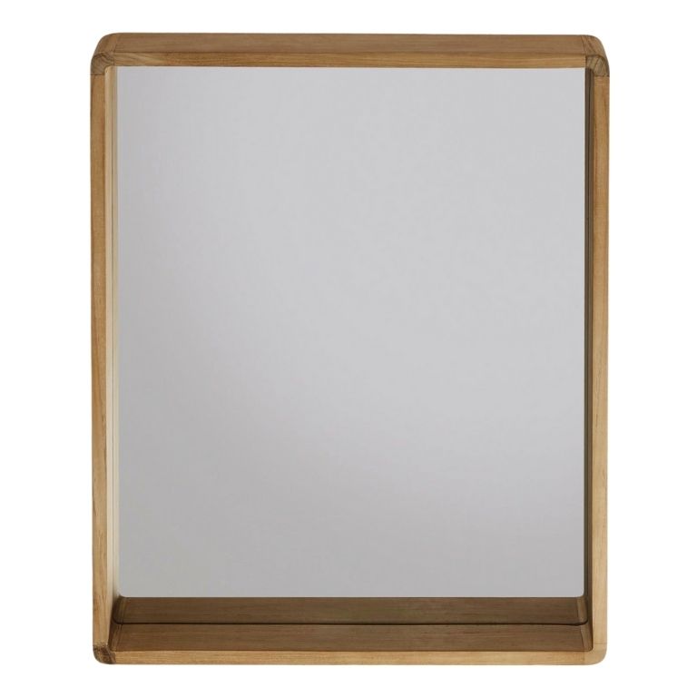 Dřevěné nástěnné zrcadlo Kave Home Kuveni 65 x 80 cm - Designovynabytek.cz
