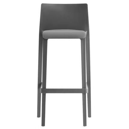 Pedrali Tmavě šedá plastová barová židle Volt 678 76,5 cm - Designovynabytek.cz