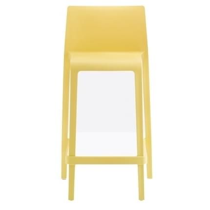 Pedrali Žlutá plastová barová židle Volt 677 66 cm - Designovynabytek.cz