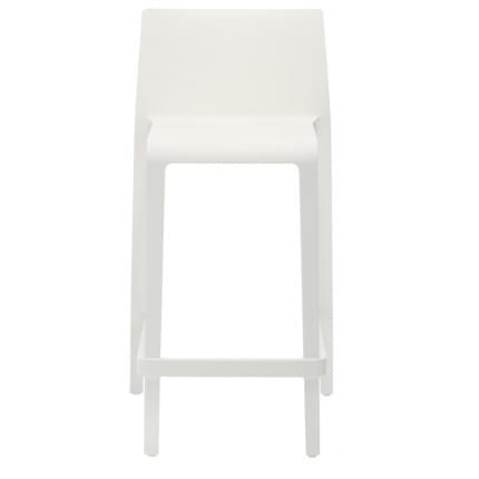 Pedrali Bílá plastová barová židle Volt 677 66 cm - Designovynabytek.cz