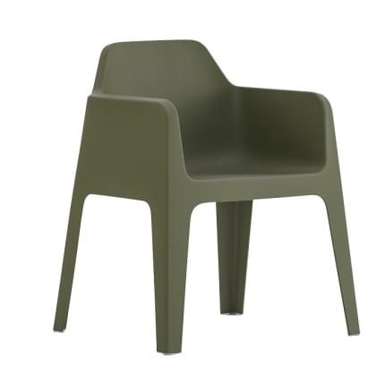 Pedrali Lahvově zelená plastová jídelní židle Plus 630 - Designovynabytek.cz