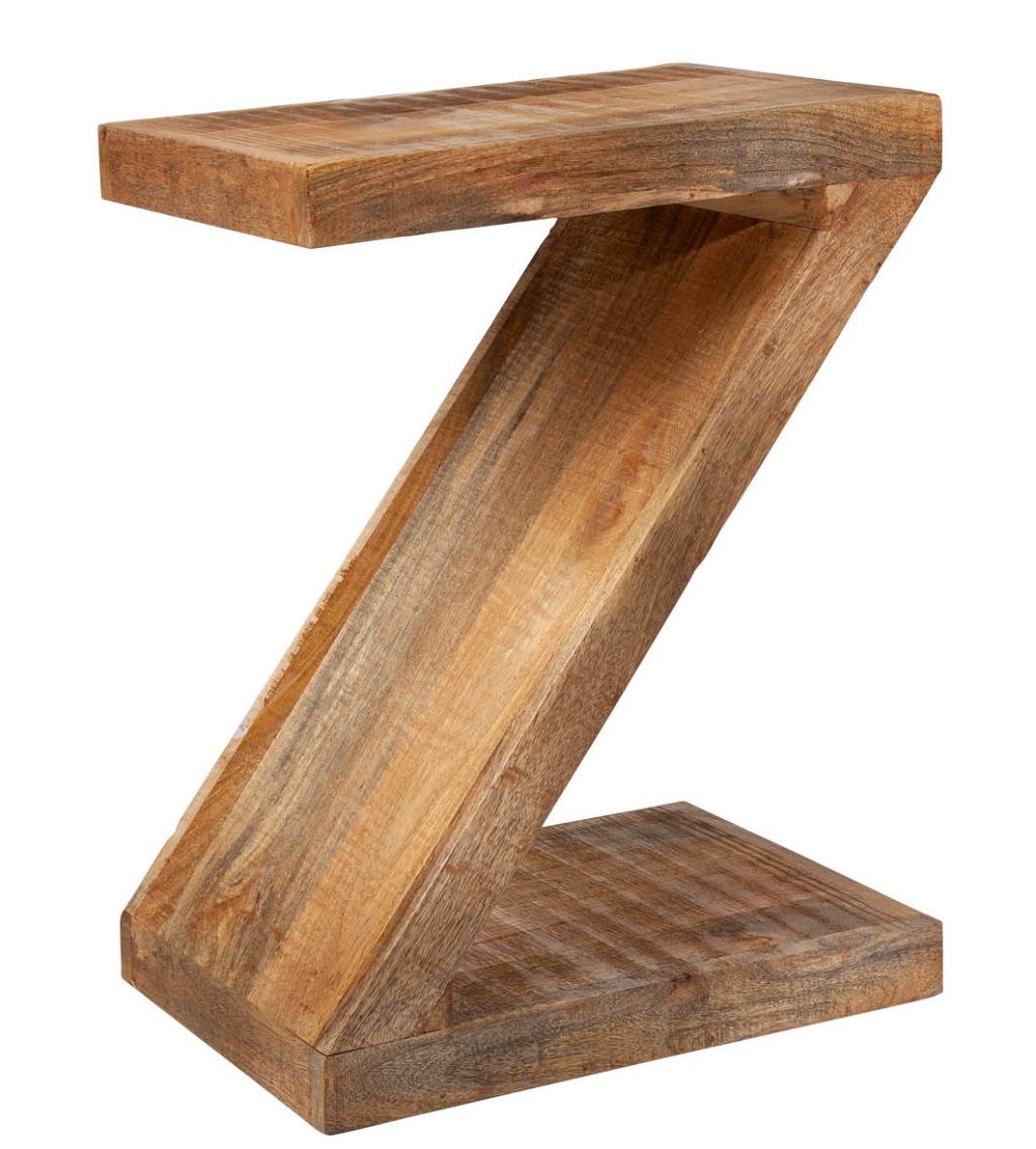 Moebel Living Masivní mangový odkládací stolek Zeta 45 x 30 cm - Designovynabytek.cz