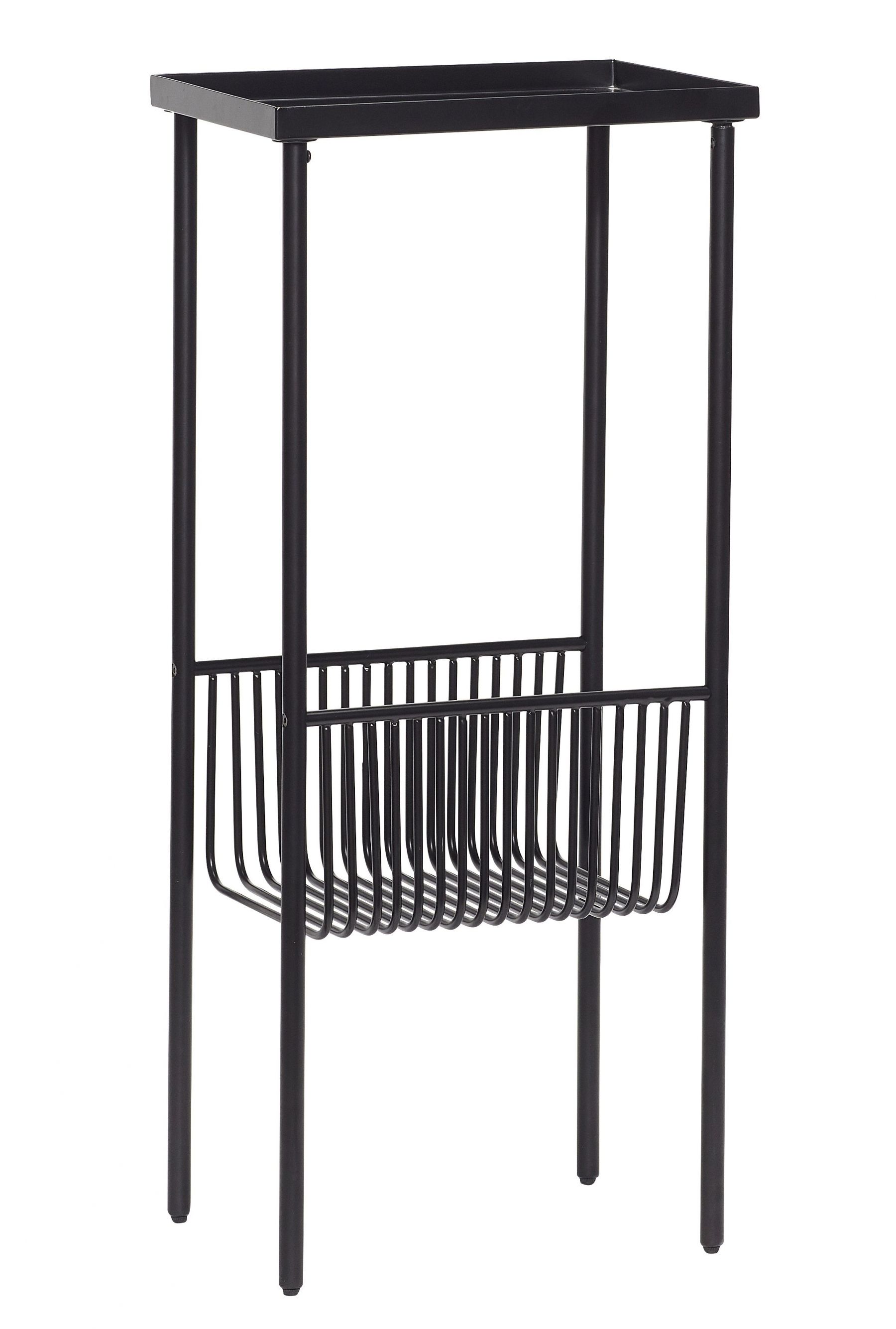 Černý kovový odkládací stolek Hübsch Eyrie 43x30 cm - Designovynabytek.cz