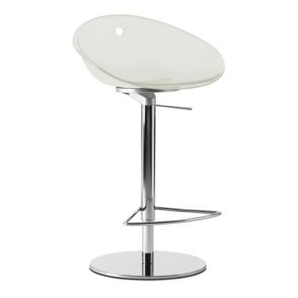 Pedrali Bílá plastová barová židle Gliss 970 55-81,5 cm - Designovynabytek.cz