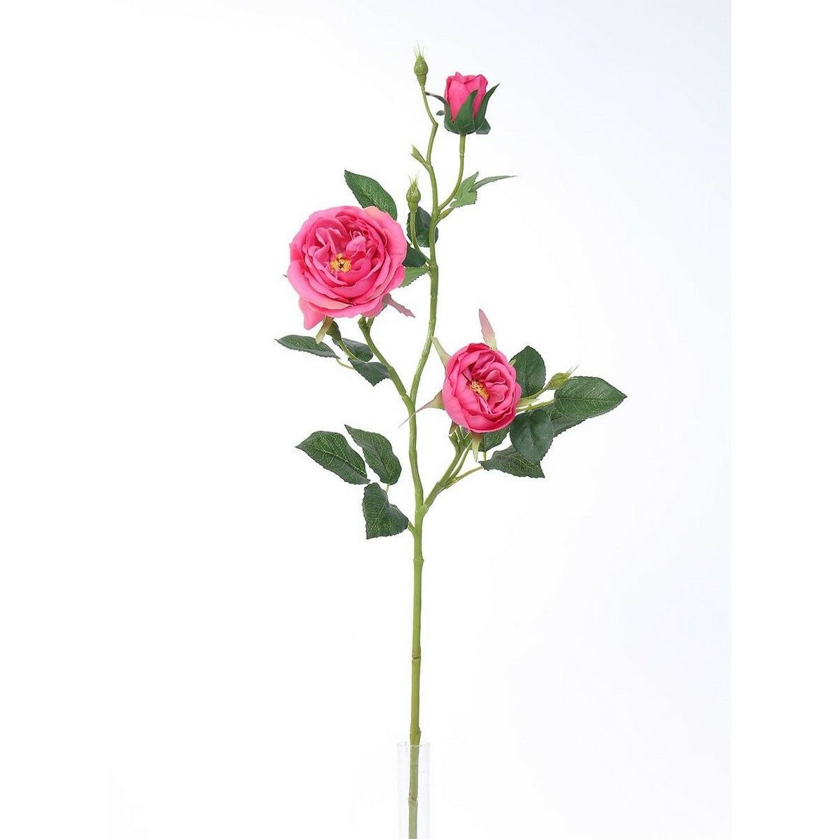 Umělá anglická růže růžová, 69 cm - 4home.cz
