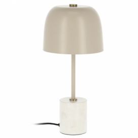 Béžová kovová stolní lampa Kave Home Alish 40 cm