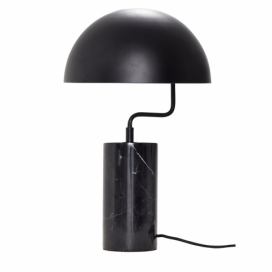 Černá kovová stolní lampa Hübsch Poise 48 cm