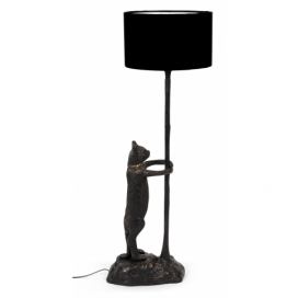 Černá stojací lampa Bold Monkey No Girlfriend No Problem 108 cm