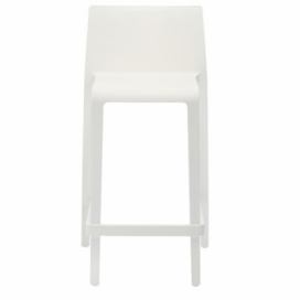Pedrali Bílá plastová barová židle Volt 677 66 cm