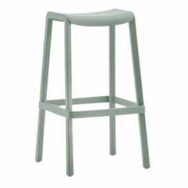 Pedrali Zelená plastová barová židle Dome 267 65 cm