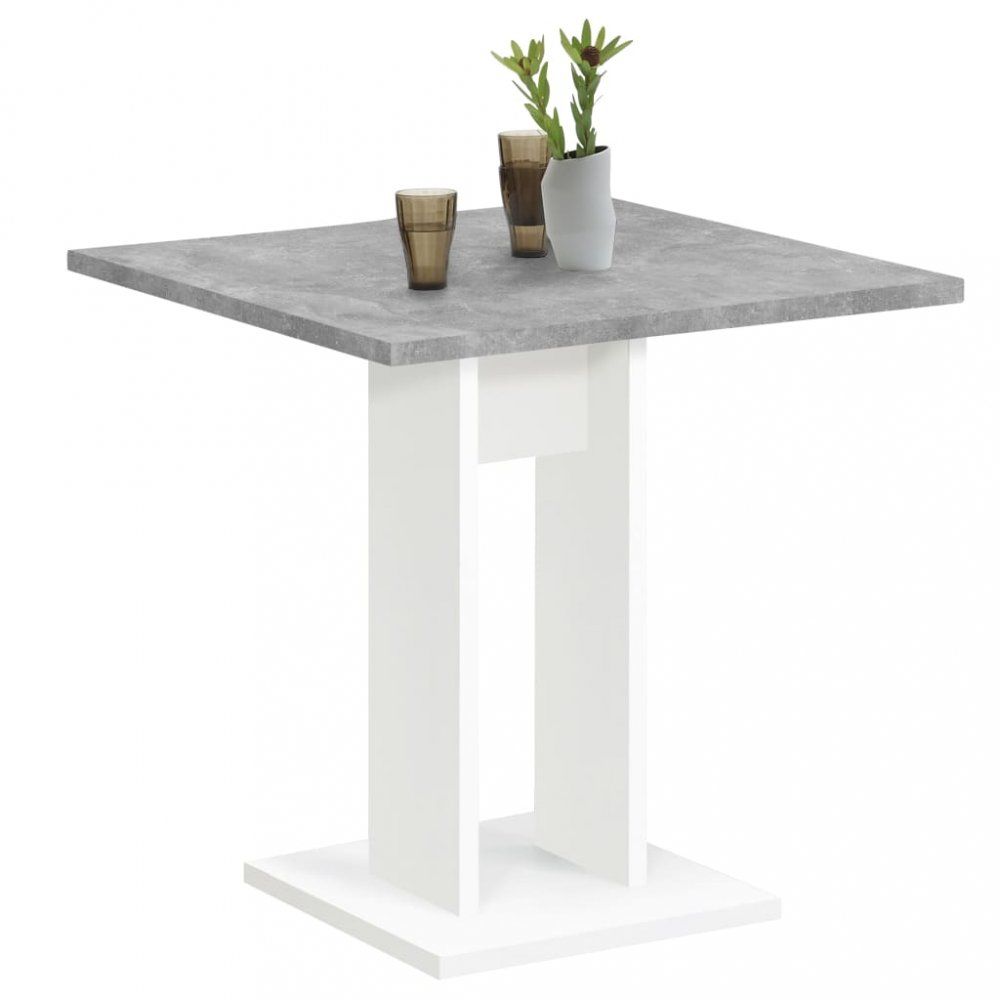 Jídelní stůl 70 cm Dekorhome Bílá / beton - DEKORHOME.CZ