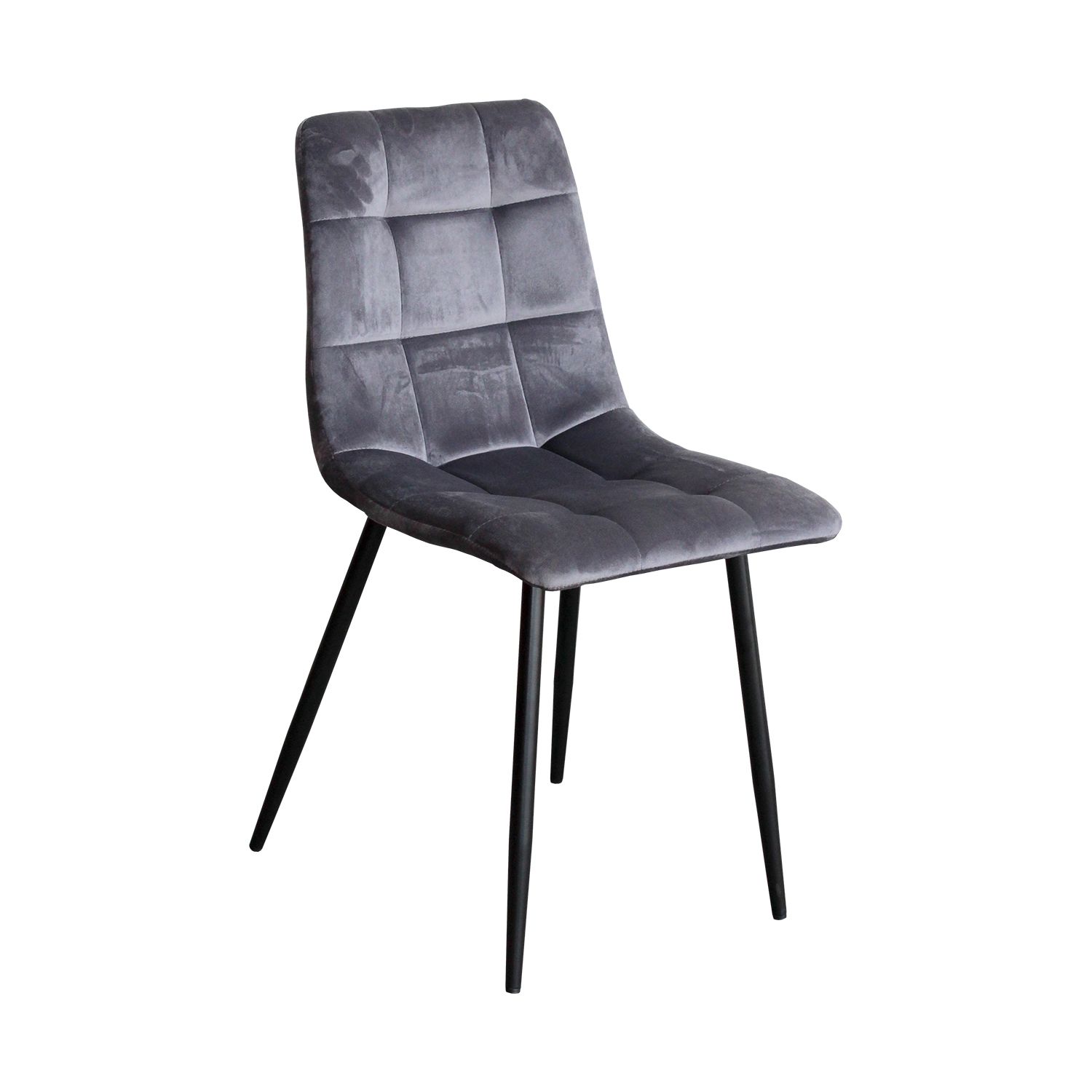 Jídelní židle BERGEN šedý samet - IDEA nábytek