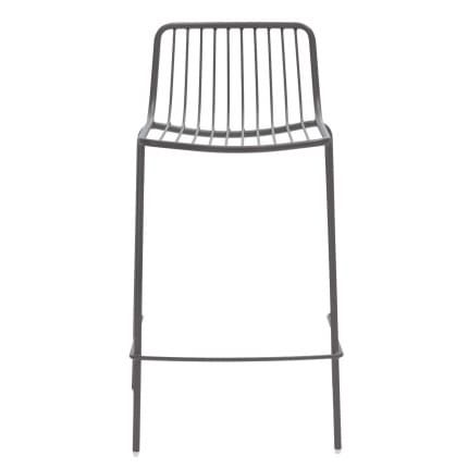 Pedrali Antracitově šedá kovová barová židle Nolita 3657 65 cm - Designovynabytek.cz