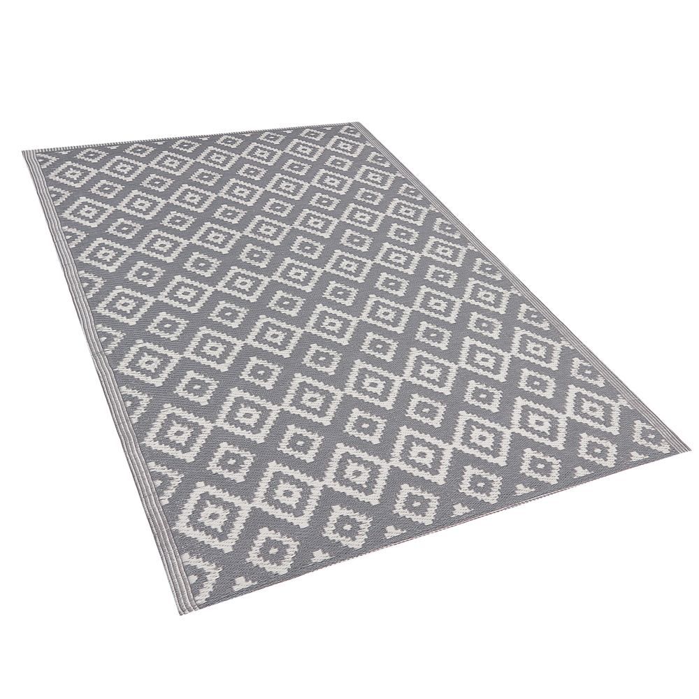Venkovní koberec šedý 120x180 cm DHULE - Beliani.cz
