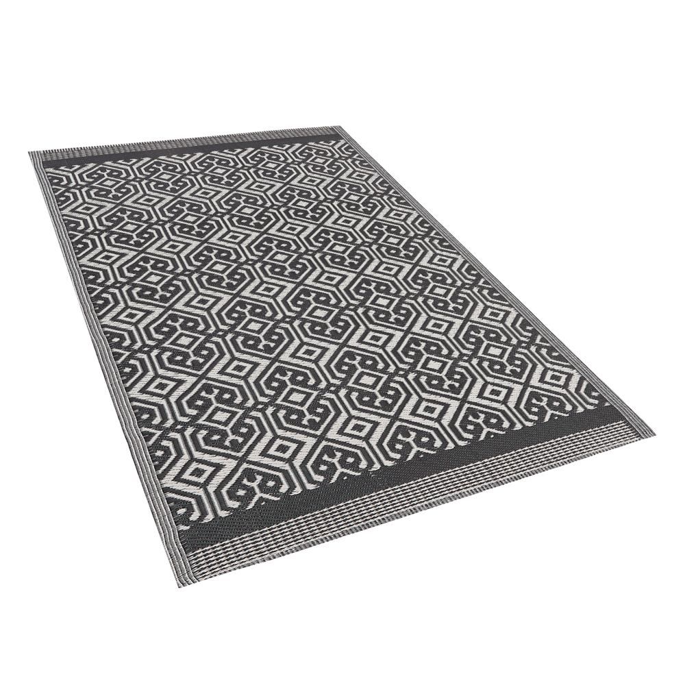 Venkovní koberec černý 120x180 cm BARMER - Beliani.cz