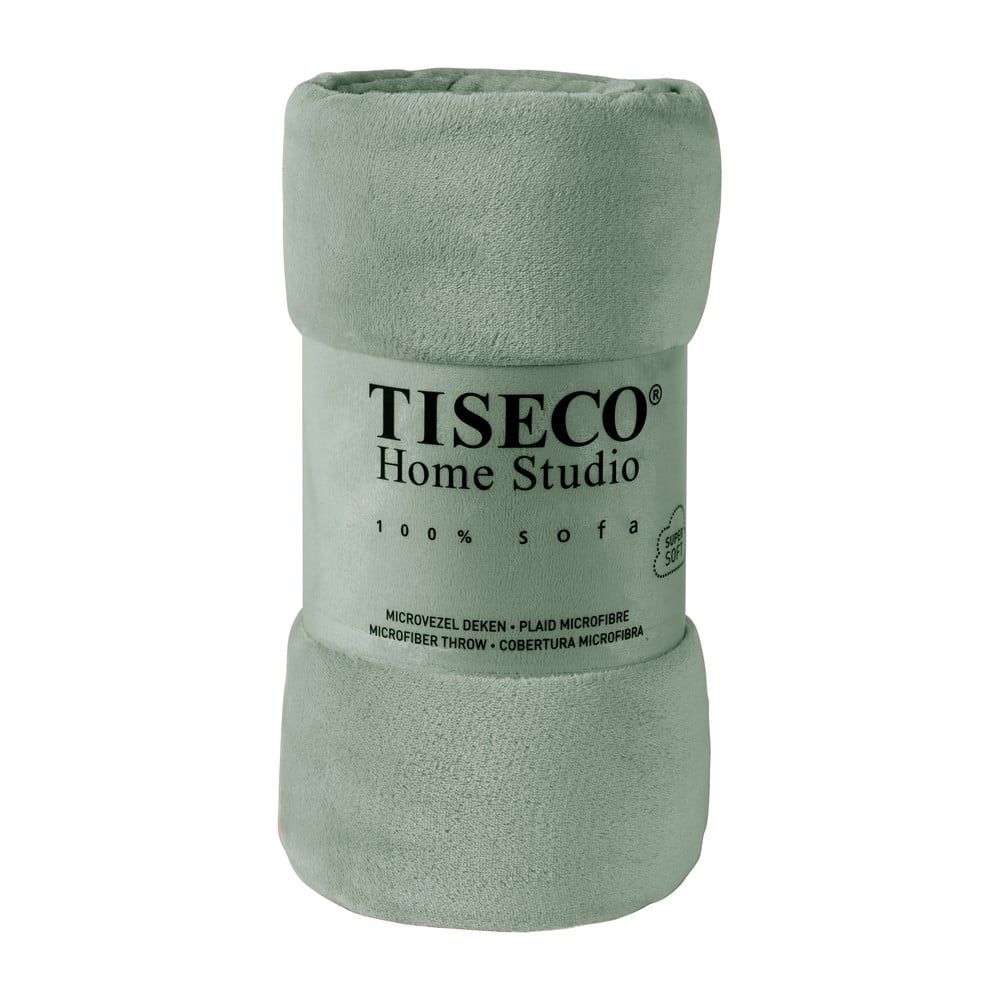 Zelená mikroplyšová deka Tiseco Home Studio, 150 x 200 cm - Bonami.cz