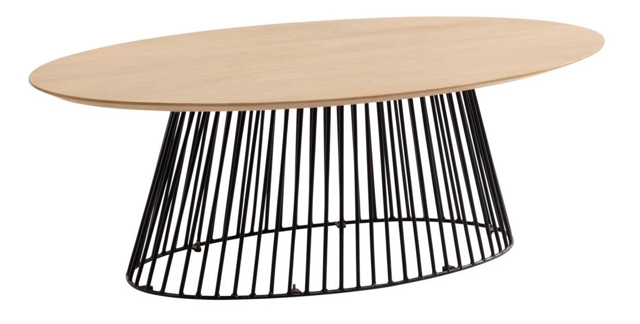 Mangový oválný konferenční stolek Kave Home Leska 120 x 65 cm - Designovynabytek.cz