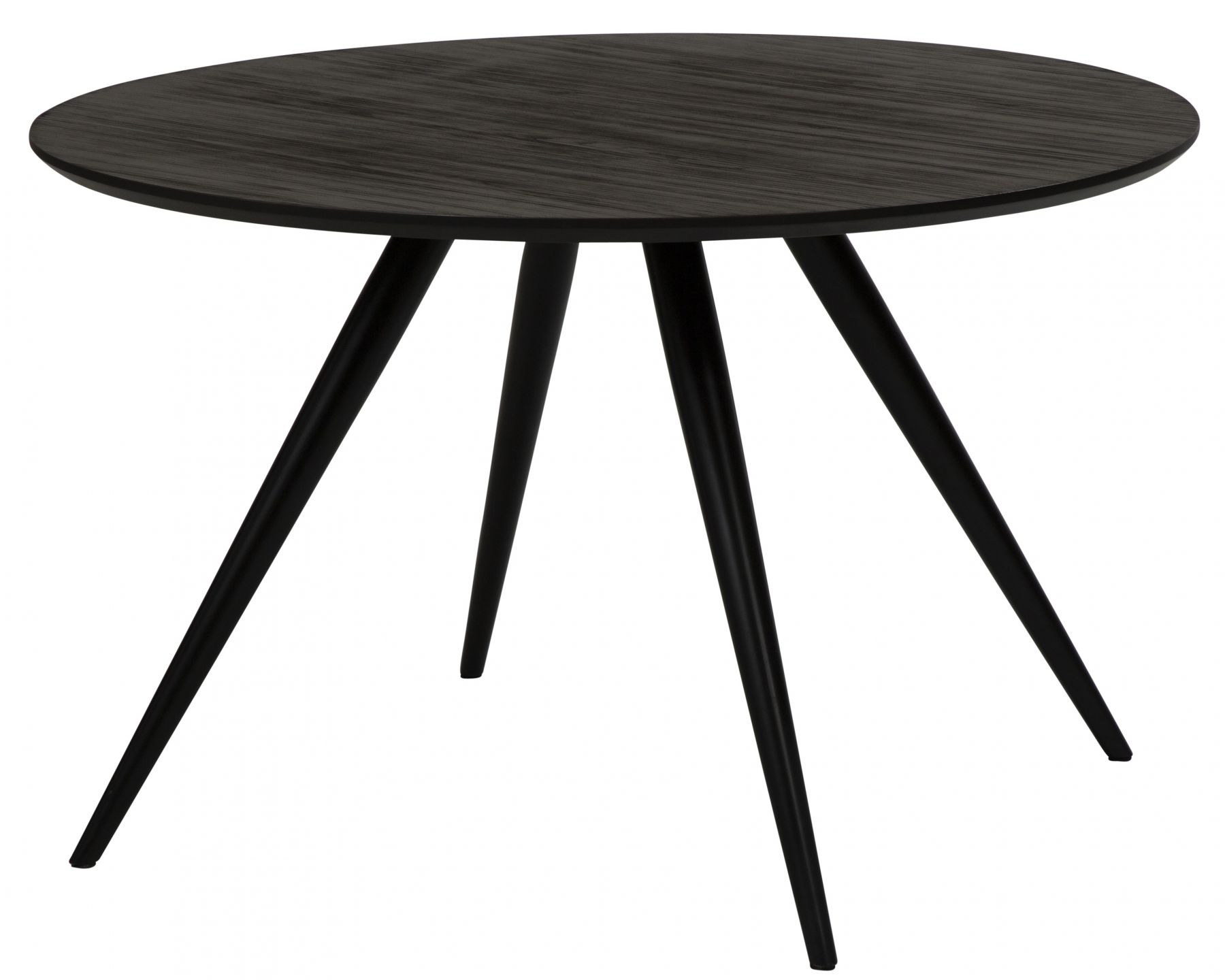 ​​​​​Dan-Form Černý dřevěný kulatý jídelní stůl DAN-FORM Eclipse 120 cm - Designovynabytek.cz